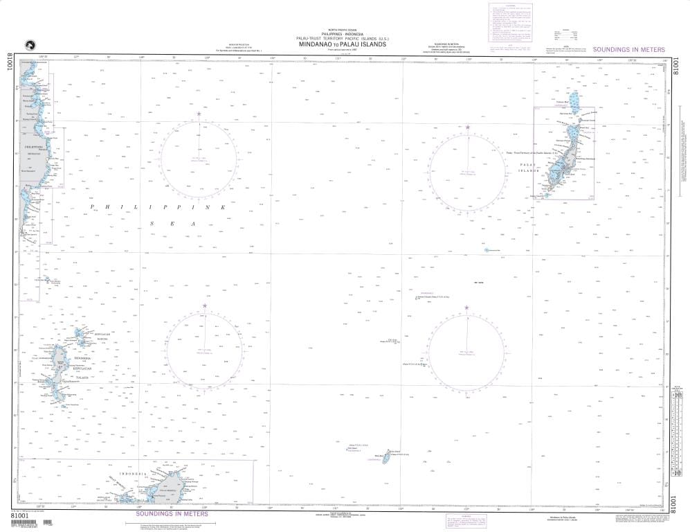 NGA Nautical Chart 81001: Mindanao to Palau Islands (OMEGA)