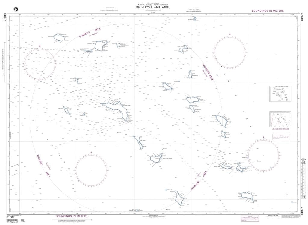 NGA Nautical Chart 81007: Bikini Atoll to Mili Atoll (OMEGA)
