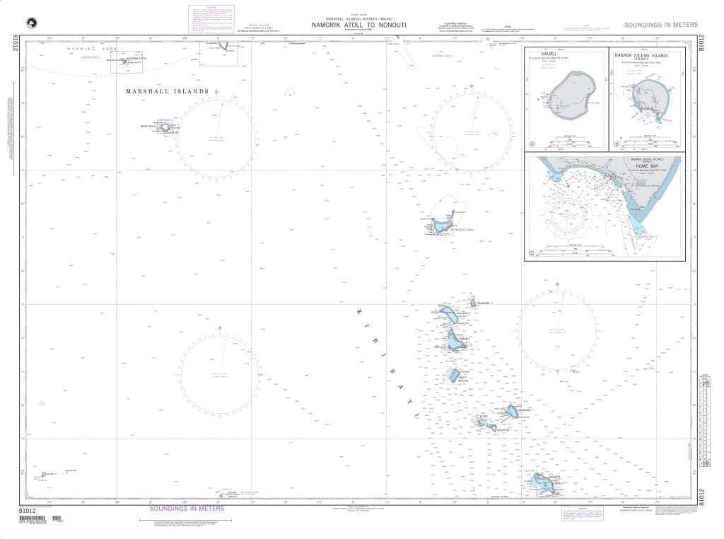 NGA Nautical Chart 81012: Namorik Atoll to Nonouti (OMEGA)