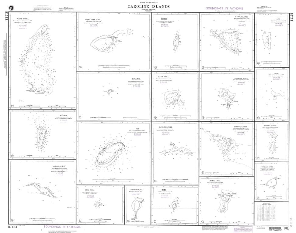 NGA Nautical Chart 81133: Caroline Islands Plans: H. Pingelap Atoll
