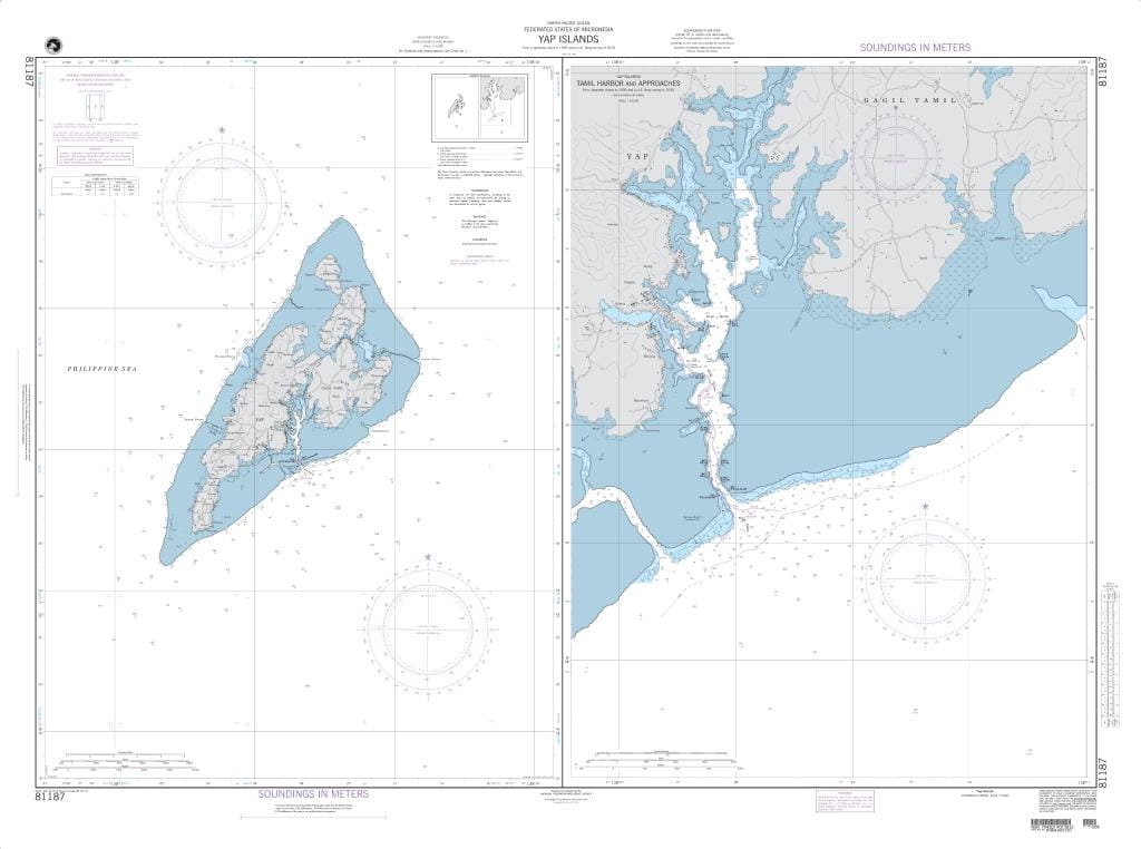 NGA Nautical Chart 81187: Yap Islands (Caroline Islands)