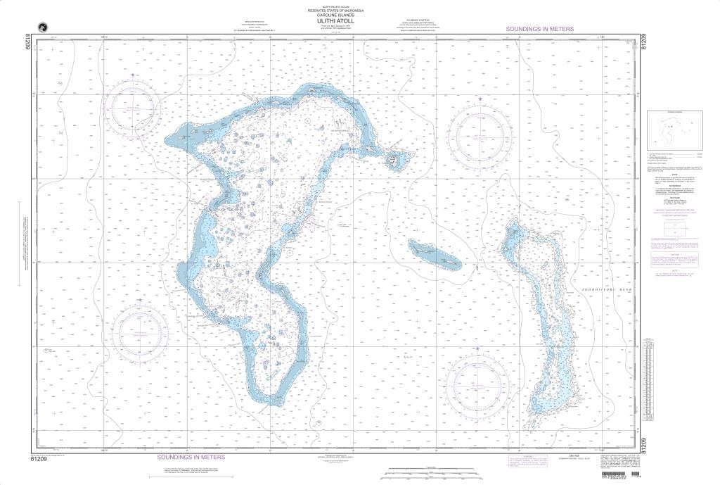 NGA Nautical Chart 81209: Ulithi Atoll