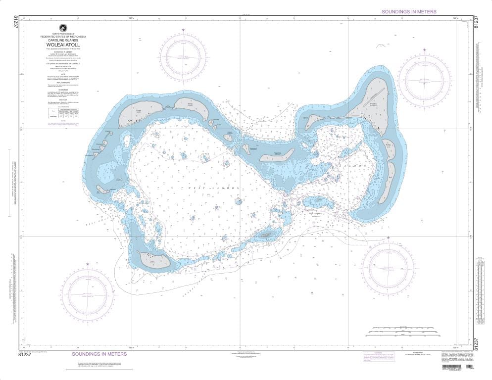 NGA Nautical Chart 81237: Woleai Atoll