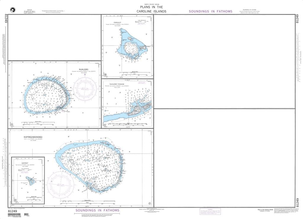NGA Nautical Chart 81249: Plans in the Caroline Islands A. Nukuoro