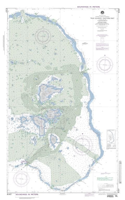 NGA Nautical Chart 81327: Truk Islands-Eastern Part