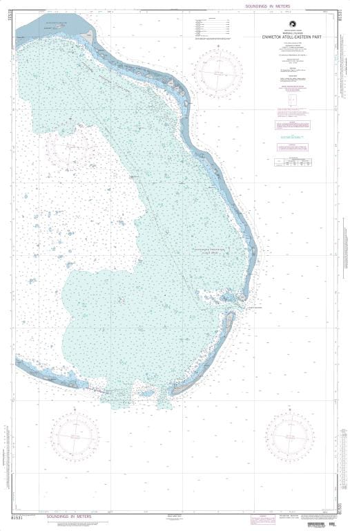 NGA Nautical Chart 81531: Eniwetok Atoll-Eastern Part