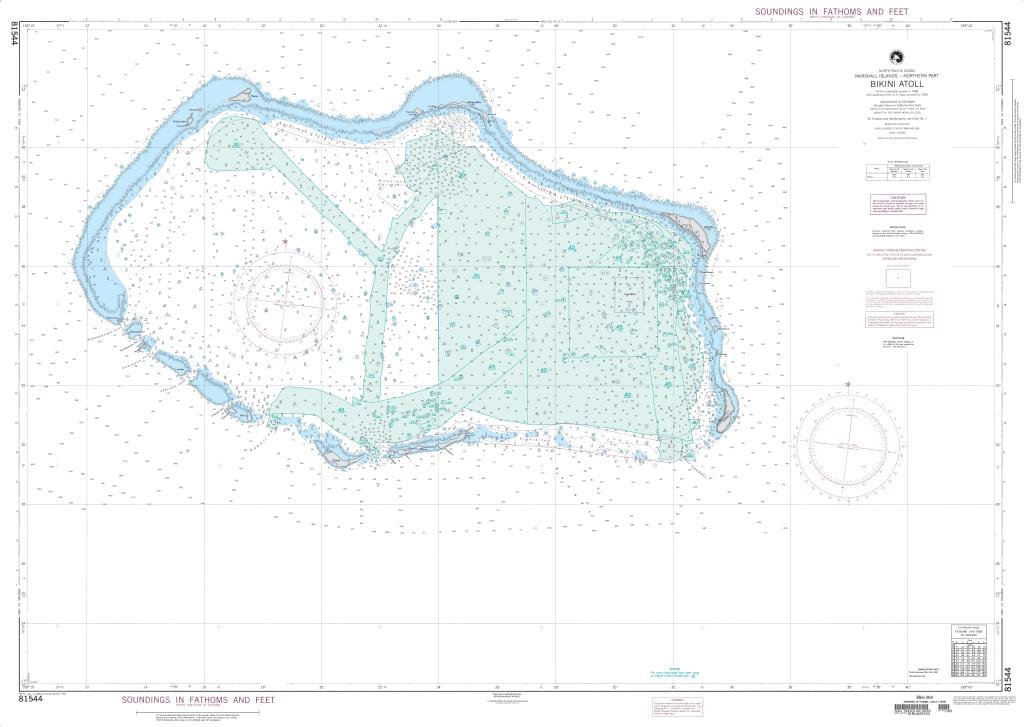 NGA Nautical Chart 81544: Bikini Atoll (Marshall Islands)