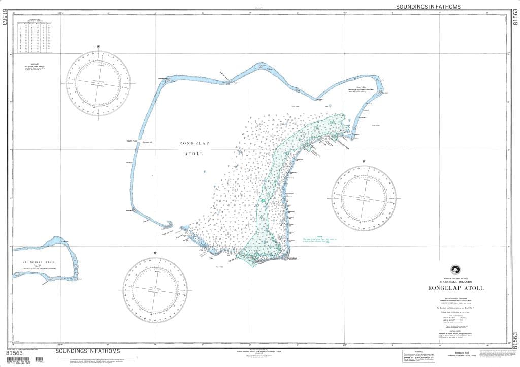 NGA Nautical Chart 81563: Rongelap Atoll (Marshall Islands)
