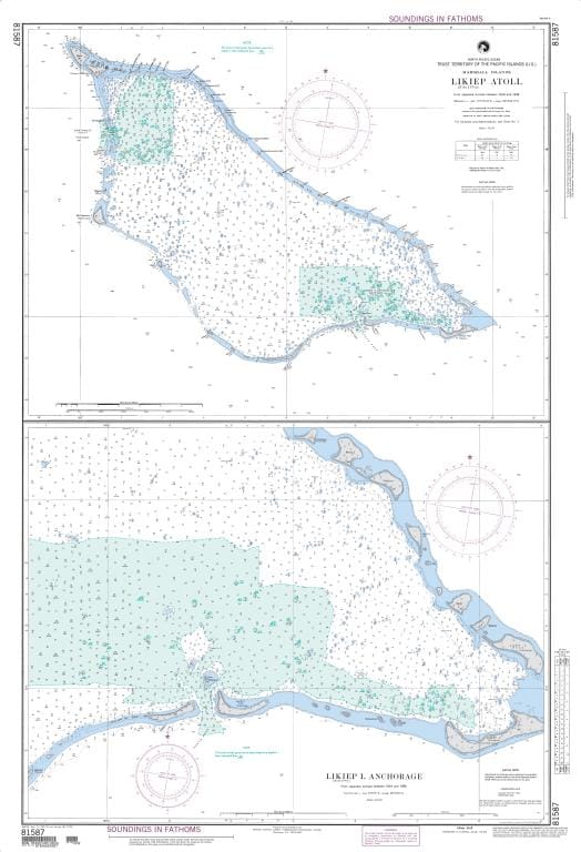 NGA Nautical Chart 81587: Likiep (Rikieppu) Atoll (Marshall Islands)
