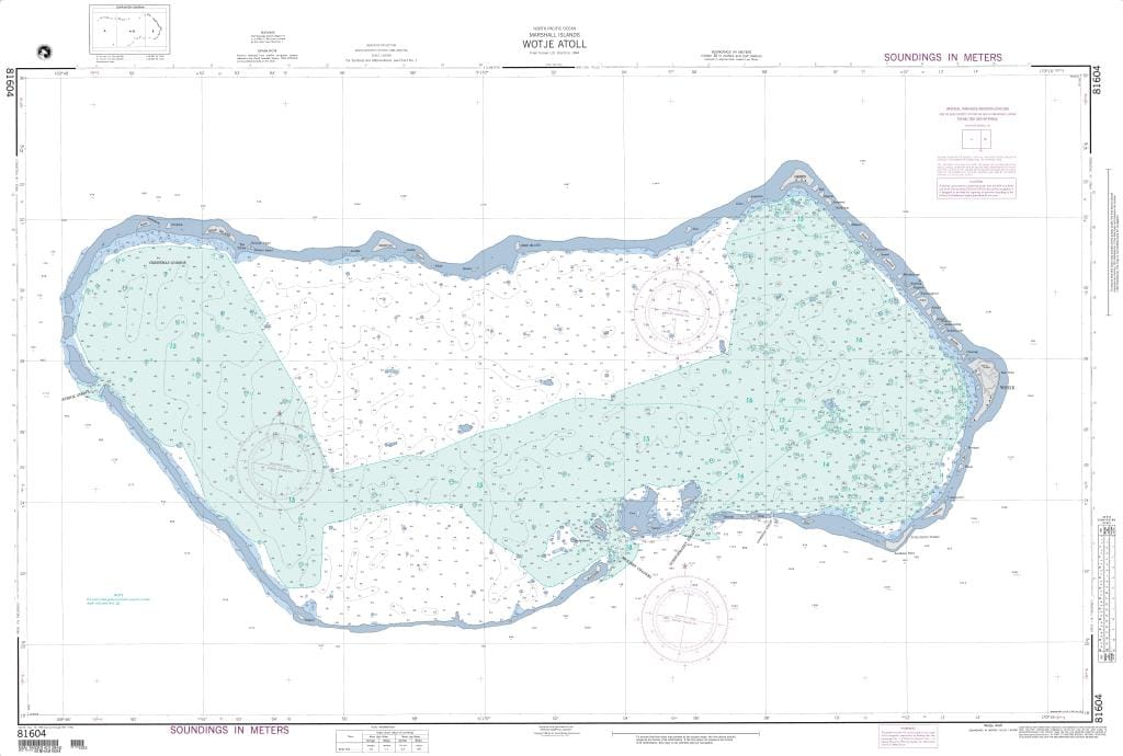NGA Nautical Chart 81604: Wotje Atoll (Marshall Islands)