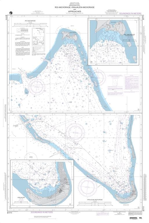 NGA Nautical Chart 81711: Roi Anchorage, Kwajalein Anchorage and Approaches Plans: A. Roi Anchorage