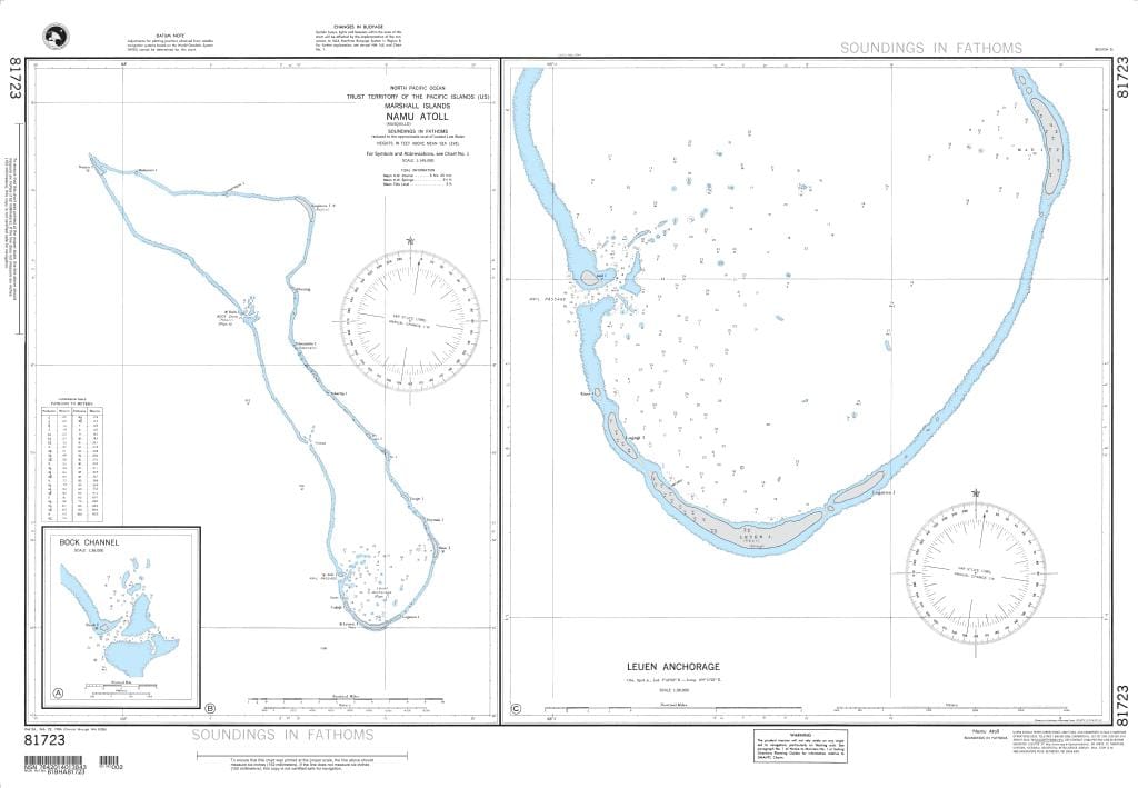 NGA Nautical Chart 81723: Namu (Musquillo) Atoll (Marshall Islands)