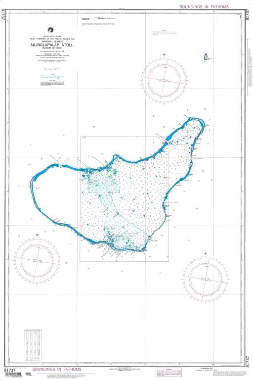 NGA Nautical Chart 81737: Ailinglapalap Atoll (Marshall Islands)