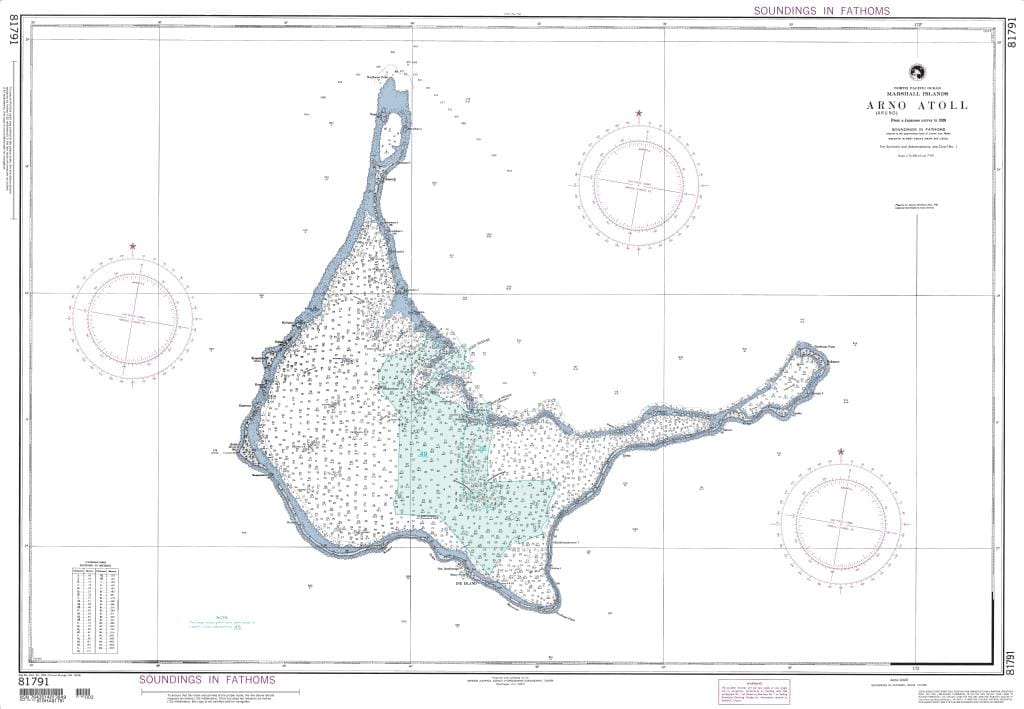 NGA Nautical Chart 81791: Arno (Aruno) Atoll (Marshall Islands)