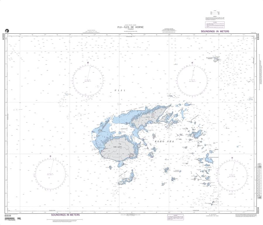 NGA Nautical Chart 83034: Fiji-Iles de Horne (OMEGA)