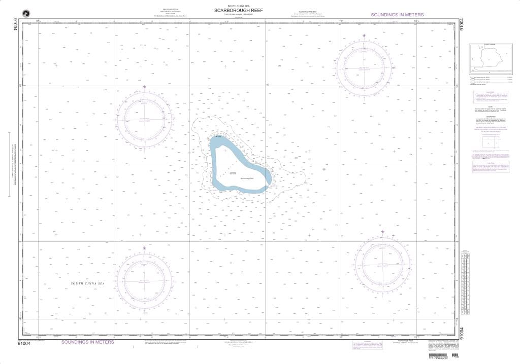 NGA Nautical Chart 91004: Scarborough Shoal (South China Sea)