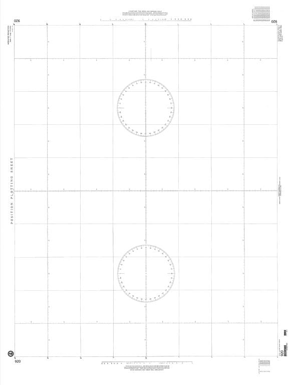 NGA Nautical Chart 920: Plotting Chart 920