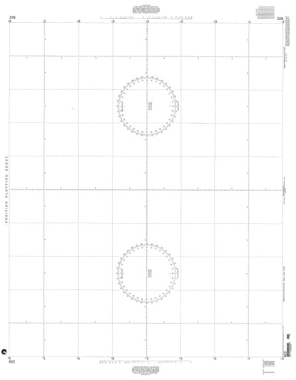 NGA Nautical Chart 922: Plotting Chart 922