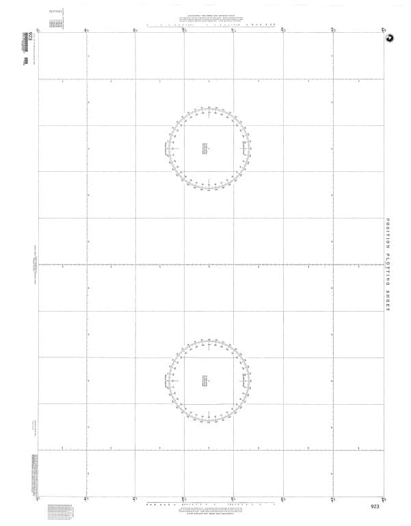 NGA Nautical Chart 923: Plotting Chart 923