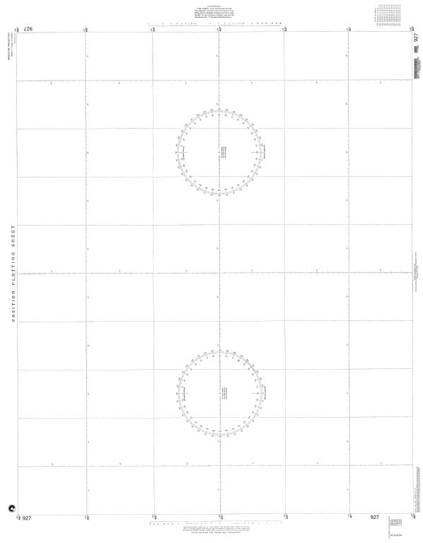 NGA Nautical Chart 927: Plotting Chart 927