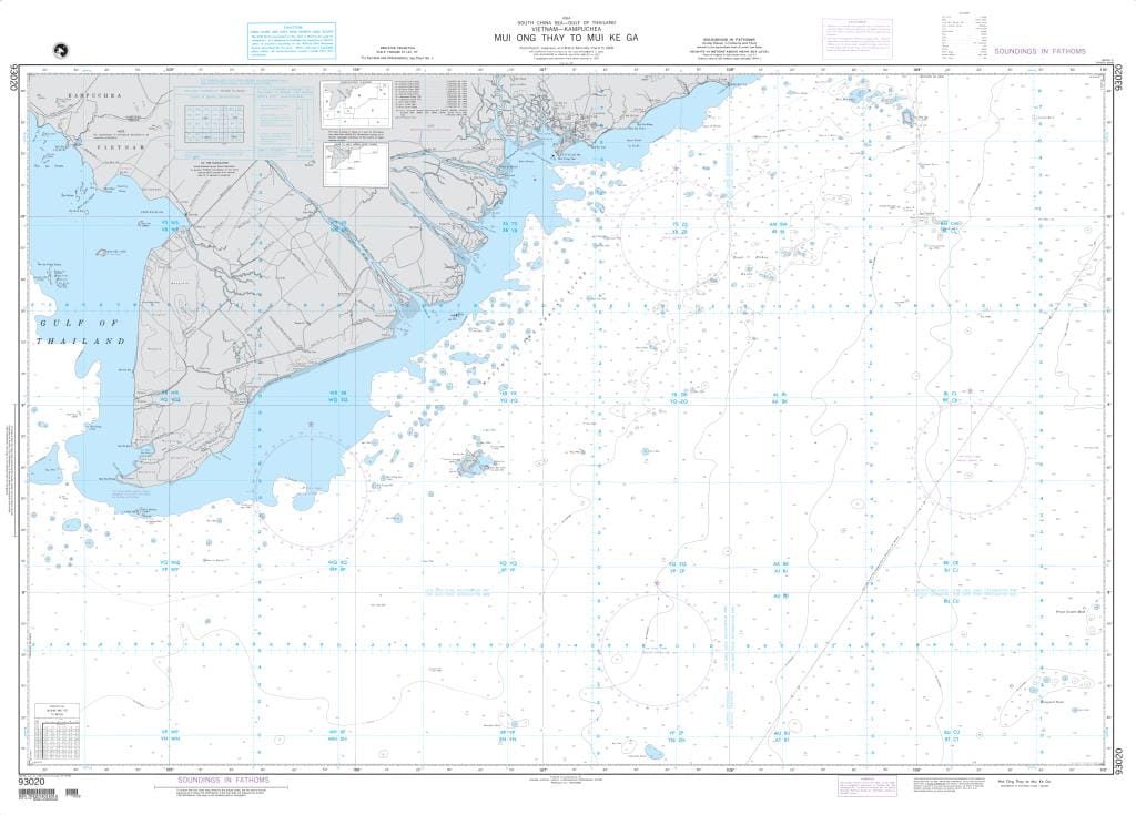 NGA Nautical Chart 93020: Mui Ong Thay to Mui Ke Ga (OMEGA)