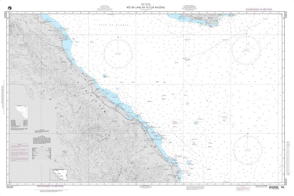 NGA Nautical Chart 93025: Mui Ba Lang An to Cua Nhuong