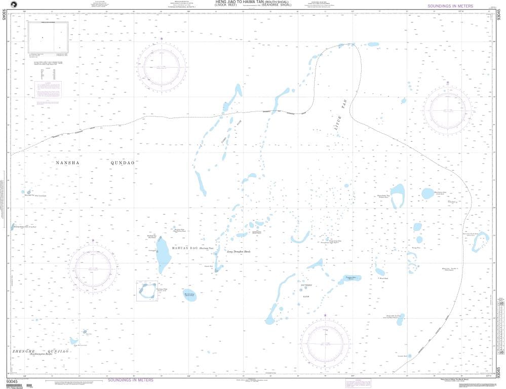 NGA Nautical Chart 93045: Heng Jiao to Haima Tan (Routh Shoal) (Seahorse Shoal)