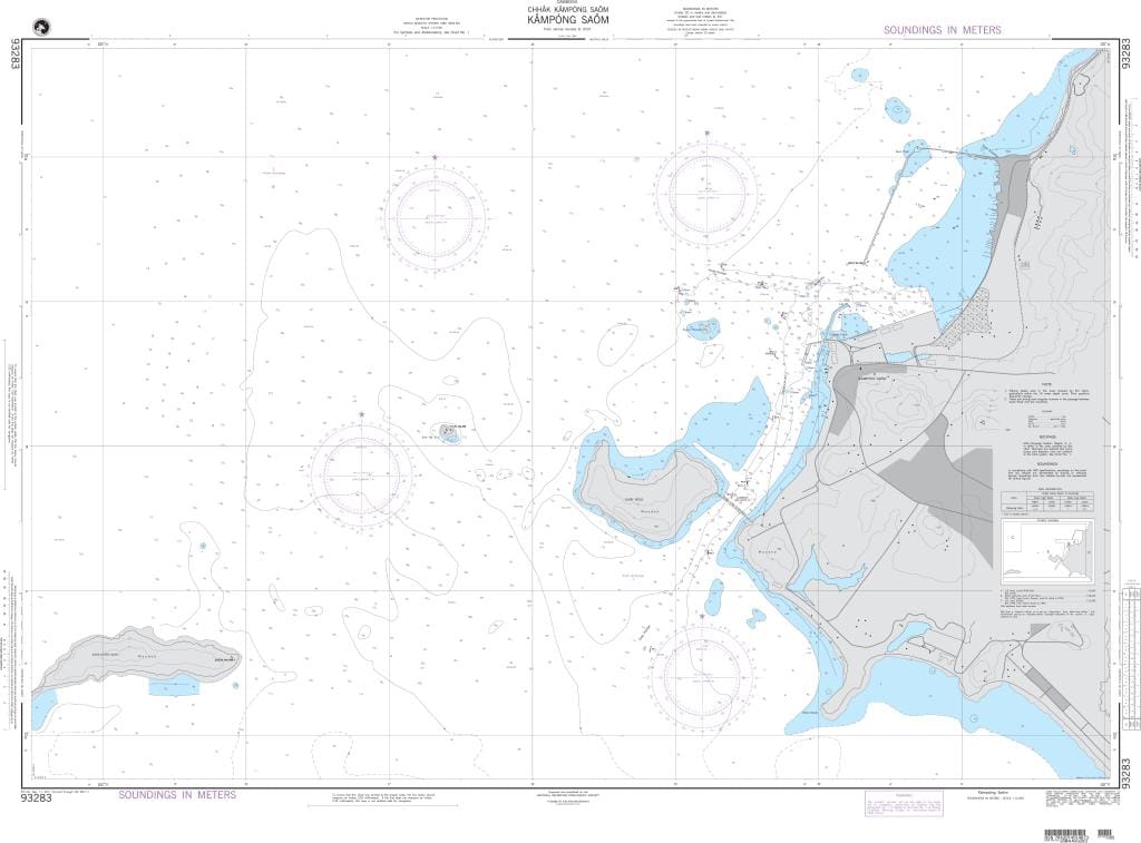 NGA Nautical Chart 93283: Kampong Saom ( Cambodia )
