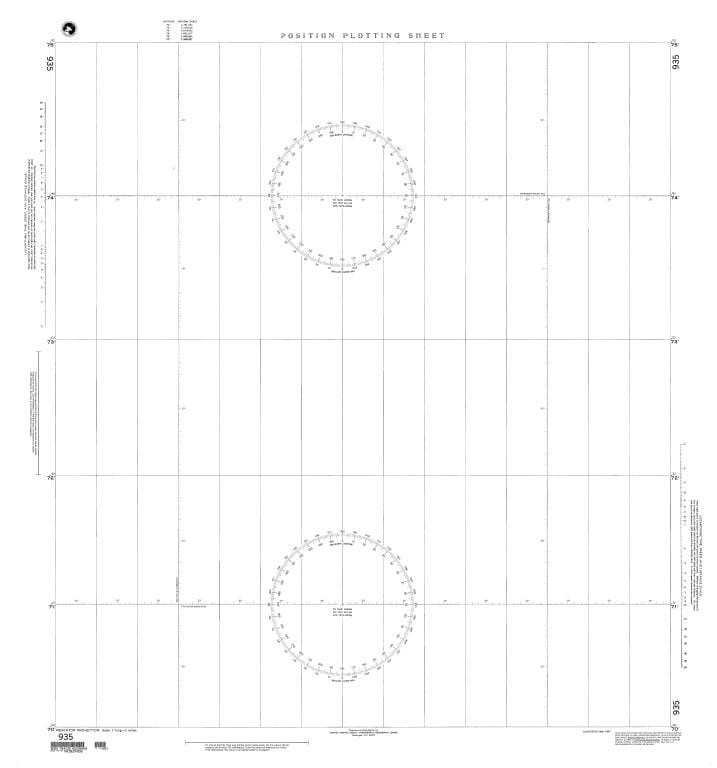 NGA Nautical Chart 935: Plotting Chart 935