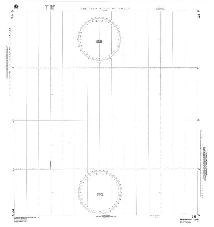 NGA Nautical Chart 936: Plotting Chart 936