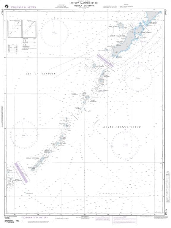 NGA Nautical Chart 96024: Ostrov Paramushir to Ostrov Simashir