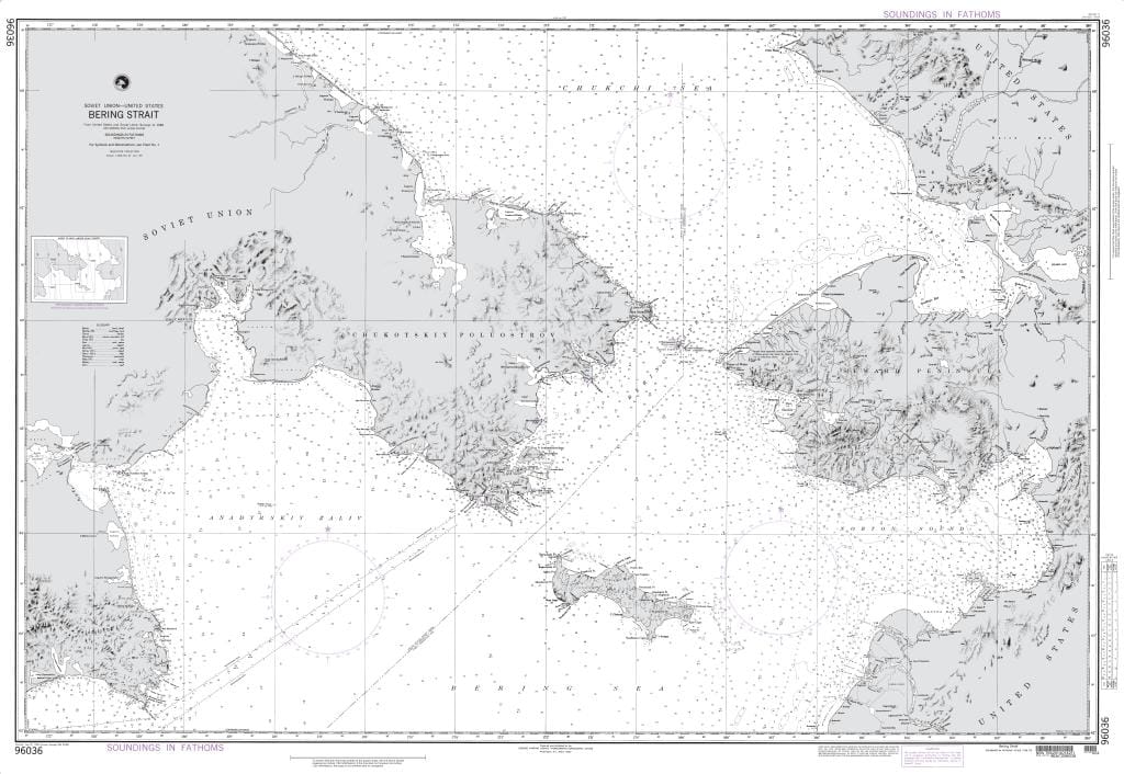 NGA Nautical Chart 96036: Bering Strait (OMEGA)
