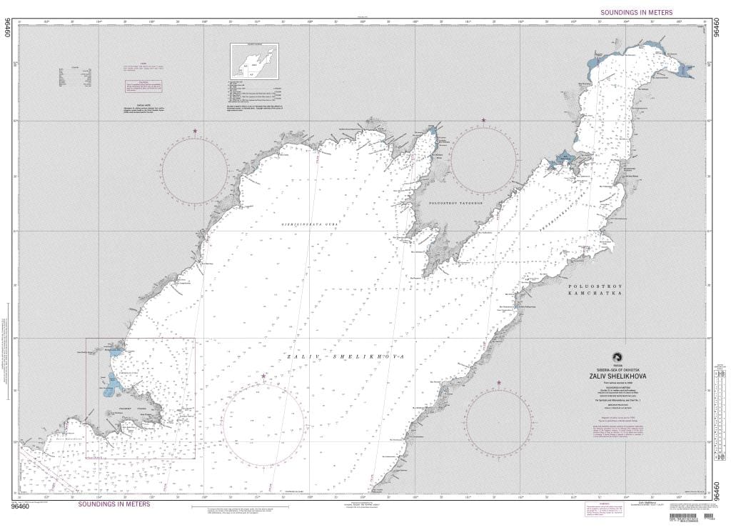 NGA Nautical Chart 96460: Zaliv Shelikhova