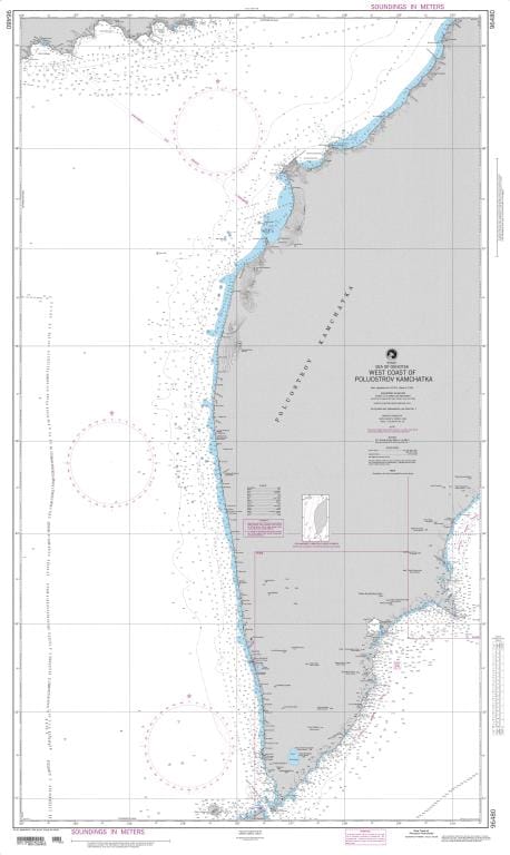 NGA Nautical Chart 96480: West Coast of Poluostrov Kamchatka