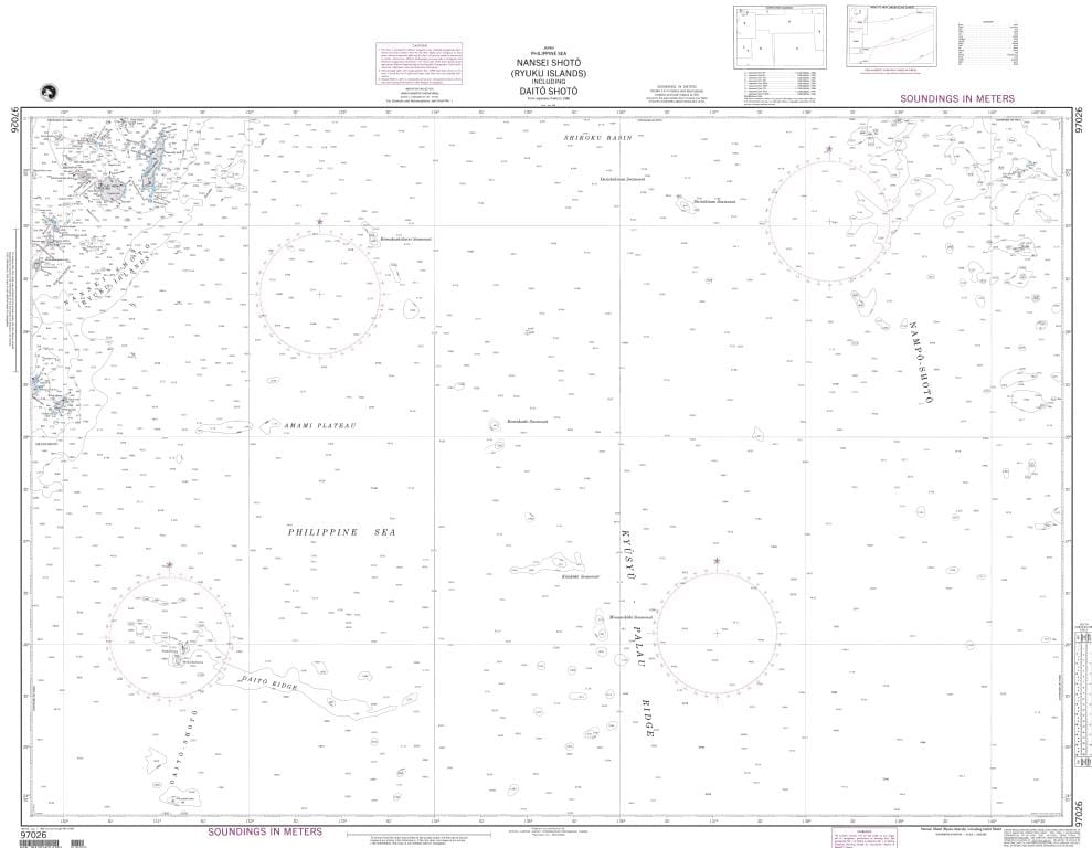 NGA Nautical Chart 97026: Nansei Shoto including Daito Shoto (Ryuku Islands) (LORAN-C)
