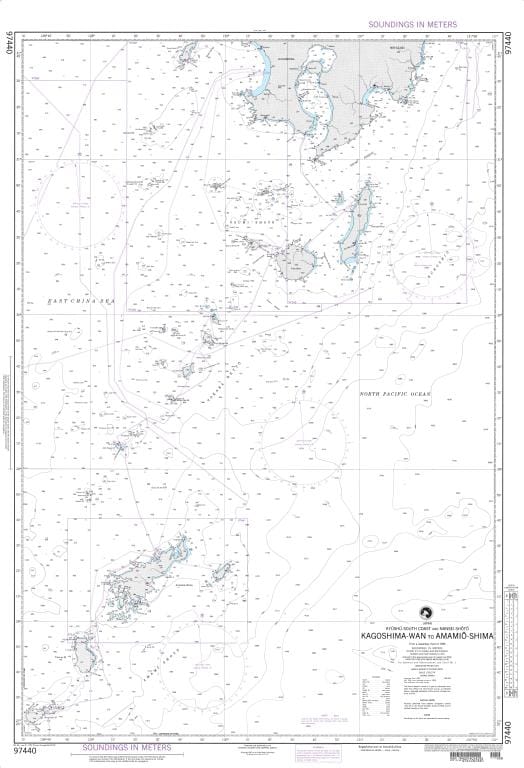 NGA Nautical Chart 97440: Kagoshima-wan to Amamio-shima
