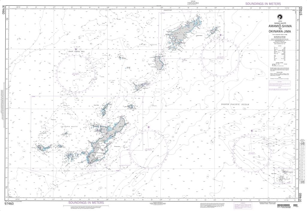 NGA Nautical Chart 97460: Amamio-Shima to Okinawa-Jima