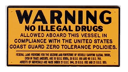 No Illegal Drugs Plaque