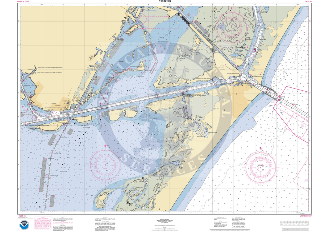 NOAA Nautical Chart 11312 Corpus Christi Bay Amnautical