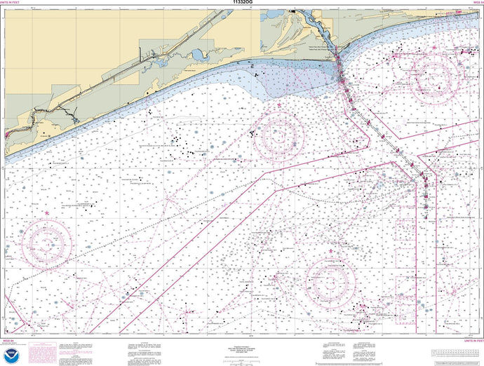 NOAA Nautical Chart 11332: Sabine Bank