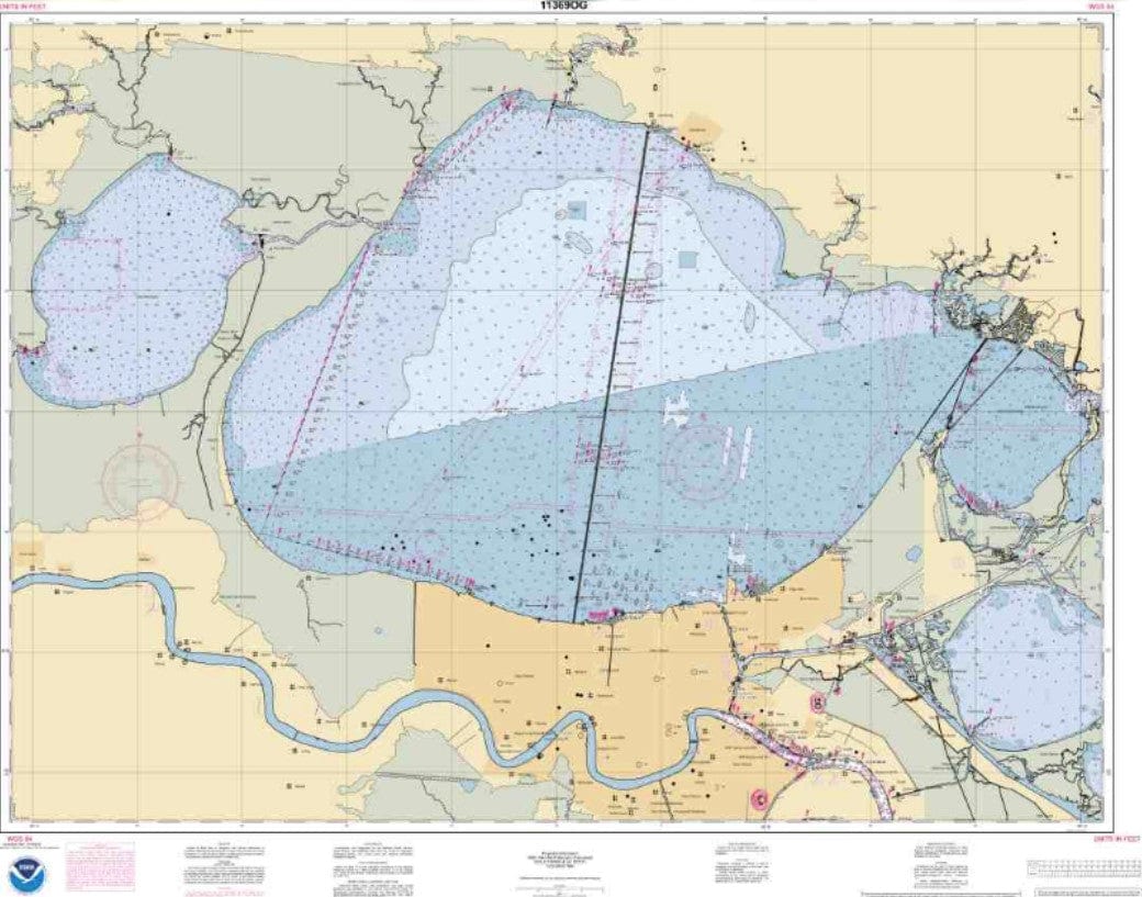 NOAA Nautical Chart 11369: Lakes Pontchartrain and Maurepas