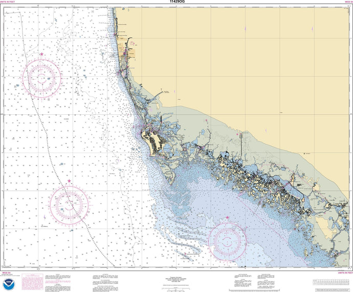NOAA Nautical Chart 11429: Chatham River to Clam Pass;Naples Bay;Everglades Harbor