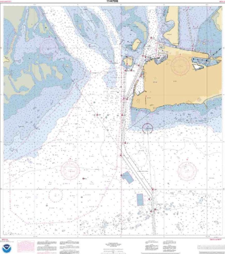Key West Harbor Nautical Chart 11447 - Amnautical