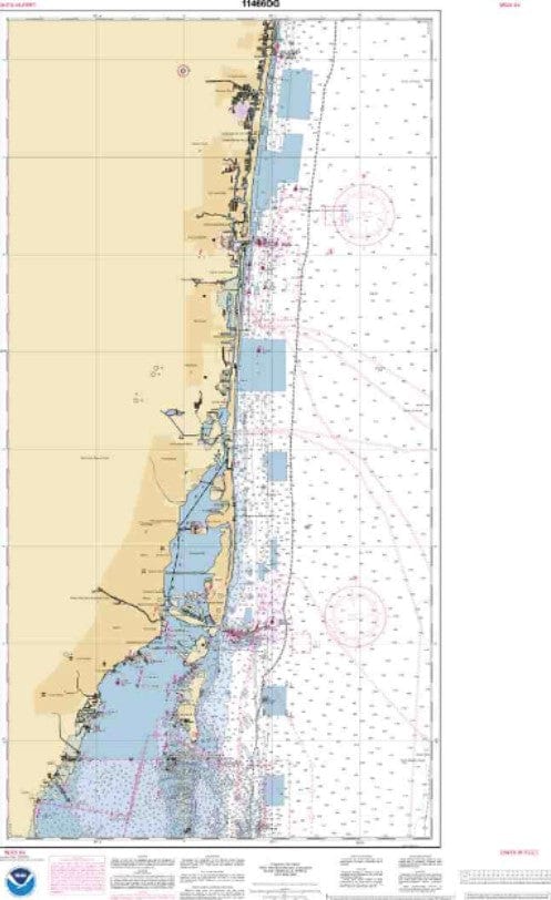 NOAA Nautical Chart 11466: Jupiter Inlet to Fowey Rocks;Lake Worth ...