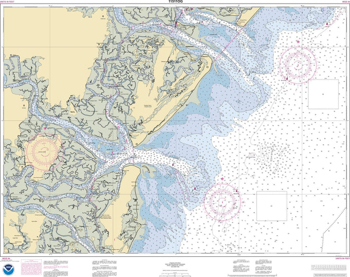 NOAA Nautical Chart 11511: Ossabaw and St. Catherines Sounds