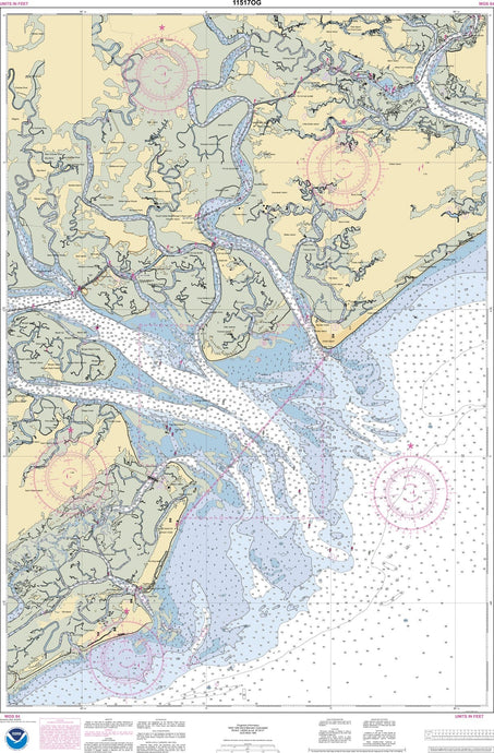 NOAA Nautical Chart 11517: St. Helena Sound