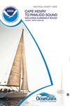 NOAA Nautical Chart 12205: Cape Henry to Pamlico Sound, Including Albemarle Sd.; Rudee Heights