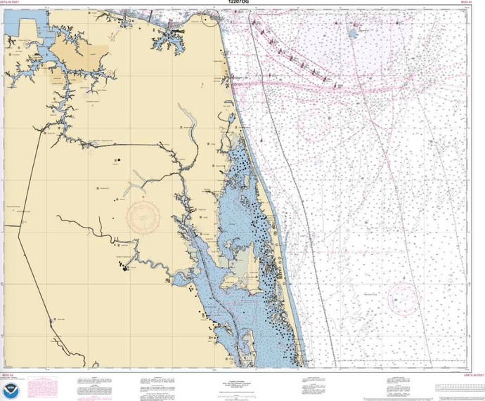 NOAA Nautical Chart 12207: Cape Henry to Currituck Beach Light