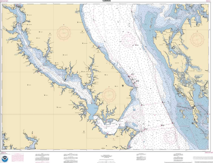 NOAA Nautical Chart 12264: Chesapeake Bay Patuxent River and Vicinity