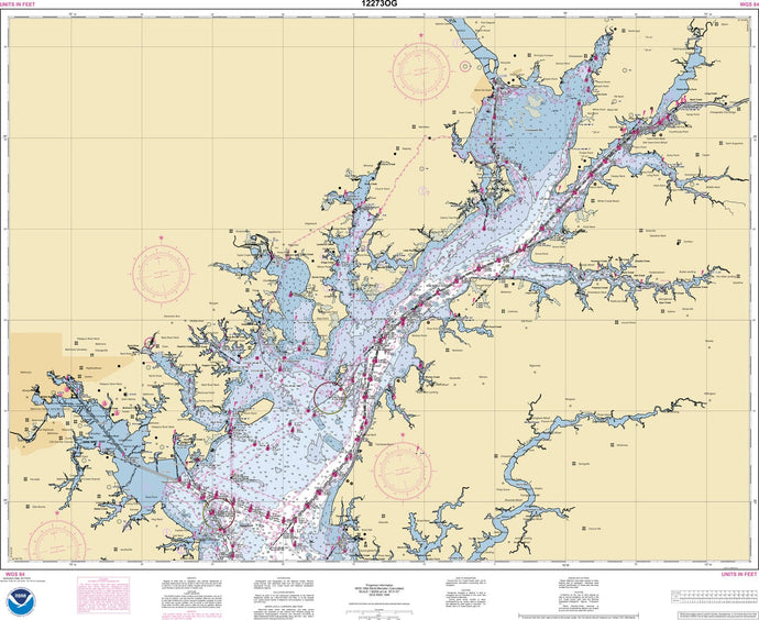 NOAA Nautical Chart 12273: Chesapeake Bay Sandy Point to Susquehanna River